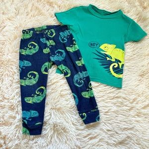 Carter’s Chameleon 2 Piece Short Sleeve Pajamas 12 months